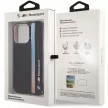 BMW BMHCP14L22HVGV IML Tricolor Stripe iPhone 14 Pro 6.1" hátlap, tok, fekete