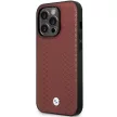 BMW BMHCP14L22RFGR Leather Diamond Pattern iPhone 14 Pro 6.1" tok, bordó