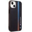 BMW BMHCP14S22HVGV iPhone 14 6.1", IML Tricolor Stripe hátlap, tok, fekete