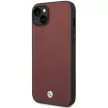 BMW BMHCP14S22RFGR iPhone 14 6.1" Leather Diamond Pattern hátlap, tok, bordó