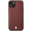 BMW BMHCP14S22RFGR iPhone 14 6.1" Leather Diamond Pattern hátlap, tok, bordó