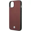 BMW BMHCP14S22RFGR iPhone 14 6.1" Leather Diamond Pattern hátlap, tok, bordó