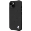 BMW BMHCP14S22RQDK Leather Quilted iPhone 14 6.1" hátlap, bőr tok, fekete