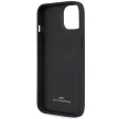 BMW BMHCP14S22RQDK Leather Quilted iPhone 14 6.1" hátlap, bőr tok, fekete