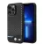 BMW iPhone 14 Pro Max Leather Carbon (BMHCP14X22NBCK) hátlap, tok, fekete