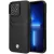BMW iPhone 14 Pro Max 6,7" black Leather Card Slot (BMHCP14X22RSEPK) hátlap, tok, fekete