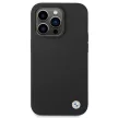 BMW BMHCP14XSILBK iPhone 14 Pro Max 6,7", Silicone Metal Logo hátlap, tok, fekete