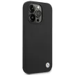 BMW BMHCP14XSILBK iPhone 14 Pro Max 6,7", Silicone Metal Logo hátlap, tok, fekete