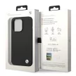 BMW BMHCP14XSILBK iPhone 14 Pro Max 6,7", Silicone Metal Logo hátlap, tok, fekete