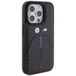 BMW BMHCP15L22NSTB Stamped Tricolor Stripe iPhone 15 Pro 6.1" tok, fekete