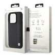 BMW BMHCP15L22RDPK Leather Textured & Stripe iPhone 15 Pro 6.1" hátlap, tok, fekete