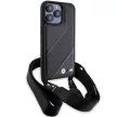 BMW BMHCP15L23PSCCK iPhone 15 Pro 6.1", M Edition Carbon Stripe & Strap M Edition hátlap, tok, fekete