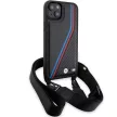 BMW BMHCP15M23PSVTK M Edition Carbon Tricolor Lines & Strap iPhone 14 Plus/15 Plus 6.7" hátlap, tok, fekete