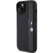 BMW BMHCP15M23PUPVK iPhone 14 Plus/15 Plus 6.7", Perforated Tricolour Stripe hátlap, tok, fekete