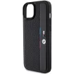 BMW BMHCP15M23PUPVK iPhone 14 Plus/15 Plus 6.7", Perforated Tricolour Stripe hátlap, tok, fekete
