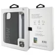 BMW BMHCP15S23RMRLK iPhone 15 6.1", Signature Leather Wordmark zsinór, hátlap, tok, fekete