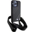 BMW BMHCP15X23PSCCK iPhone 15 Pro Max 6.7", M Edition Carbon Stripe & Strap hátlap, tok, fekete