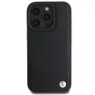 BMW Signature Leather Crossing Lines BMHCP16L23RCGPPK iPhone 16 Pro 6.3" hátlap, tok, fekete