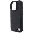 BMW Signature Leather Crossing Lines BMHCP16L23RCGPPK iPhone 16 Pro 6.3" hátlap, tok, fekete