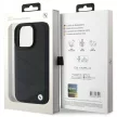 BMW Signature Leather Crossing Lines BMHCP16L23RCGPPK iPhone 16 Pro 6.3" hátlap, tok, fekete