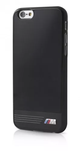 BMW iPhone 6/6S M Sport Hard Glossy Plate (BMHCP6GPBK) hátlap, tok, fekete