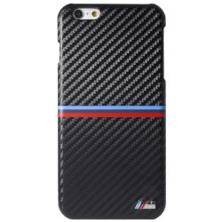   BMW iPhone 6 Plus/6S Plus Hard Carbon Inspiration Stripe Horizontal (BMHCP6LMSSCA) hátlap, tok, fekete