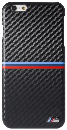 BMW iPhone 6 Plus/6S Plus Hard Carbon Inspiration Stripe Horizontal (BMHCP6LMSSCA) hátlap, tok, fekete