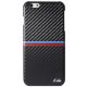 BMW iPhone 6 Plus/6S Plus Hard Carbon Inspiration Stripe Horizontal (BMHCP6LMSSCA) hátlap, tok, fekete