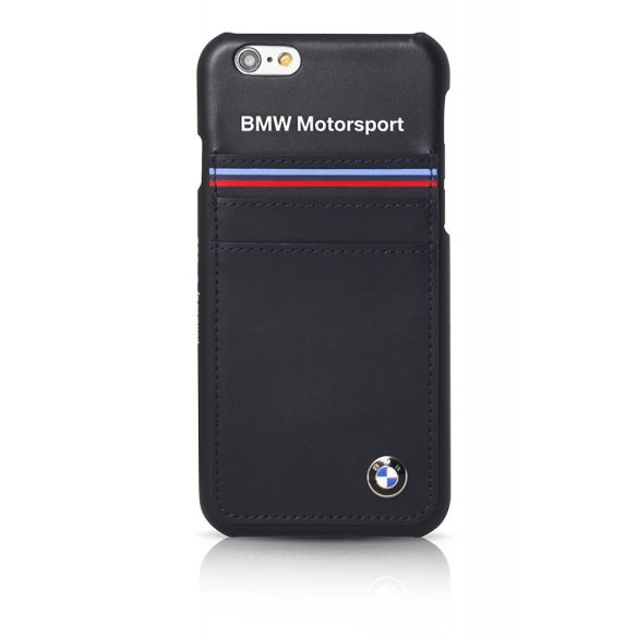 BMW iPhone 6 Plus/6S Plus Motorsport Raceway Horizontal Tricolor Stripe (BMHCP6LSHSN) hátlap, tok, kék