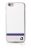 BMW iPhone 6/6S Signature Multi Stripe Aluminium Plate (BMHCP6TSWH) hátlap, tok, fehér