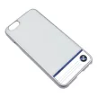 BMW iPhone 6/6S Signature Single Stripe Aluminium Plate (BMHCP6WGPB) hátlap, tok, fehér