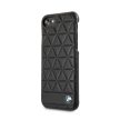 BMW iPhone 6/7/8 Signature Embossed Hexagon Leather Hard (BMHCP7HEXBK) hátlap, tok, fekete