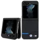 BMW Leather Carbon bőr tok Samsung Galaxy Z Flip 5, fekete