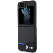 BMW Leather Carbon bőr tok Samsung Galaxy Z Flip 5, fekete