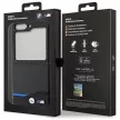 BMW Leather Carbon bőr tok Samsung Galaxy Z Flip 5, fekete