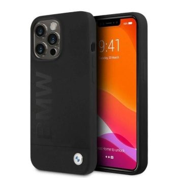   BMW Silicone Signature Logo MagSafe hátlap, tok iPhone 13 Pro/iPhone 13, fekete