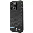 BMW iPhone 14 Pro Carbon MagSafe (BMHMP14L22NBCK) MagSafe hátlap, tok, fekete