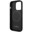 BMW iPhone 14 Pro 6,1" burgundy Leather Diamond Pattern MagSafe (BMHMP14L22RFGR) hátlap, tok,borfó