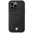 BMW BMHMP14L22RPSK Leather Seats Pattern MagSafe iPhone 14 Pro 6.1", hátlap, bőr tok, fekete