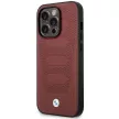 BMW BMHMP14L22RPSR Leather Seats Pattern MagSafe iPhone 14 Pro 6.1" hátlap, bőr tok, bordó