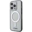 BMW iPhone 14 Pro 6.1" transparent hátlap, tok, Silver Ring MagSafe (BMHMP14LHCRS) hátlap, tok, átlátszó