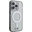 BMW iPhone 14 Pro 6.1" transparent hátlap, tok, Silver Ring MagSafe (BMHMP14LHCRS) hátlap, tok, átlátszó