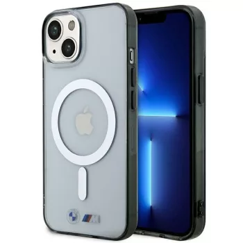   BMW BMHMP14SHCRS iPhone 14 6.1" Silver Ring MagSafe hátlap, tok, átlátszó