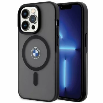   BMW BMHMP14XDSLK Magsafe Signature IML iPhone 14 Pro Max 6.7", hátlap, tok, fekete