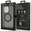 BMW iPhone 14 Pro Max 6.7" grey hátlap, tok, Pattern MagSafe (BMHMP14XHGPK) hátlap, tok, sötétszürke