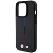 BMW BMHMP15L22PVTK iPhone 15 Pro 6.1" Quilted Tricolor MagSafe hátlap, tok, fekete