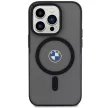 BMW BMHMP15LDSLK iPhone 15 Pro 6.1", IML Signature MagSafe hátlap, tok, fekete