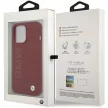 BMW BMHMP15LSLBLBLRE iPhone 15 Pro 6.1", Silicone Big Logo MagSafe hátlap, tok, bordó
