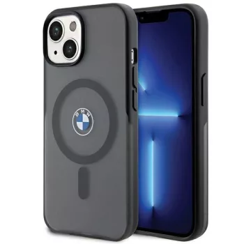   BMW BMHMP15MDSLK iPhone 14 Plus/15 Plus 6.7", IML Signature MagSafe hátlap, tok, fekete