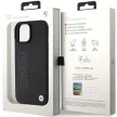 BMW MagSafe Leather Hot Stamp hátlap, bőr tok iPhone 15 Plus, fekete